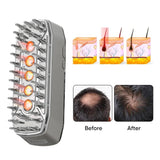 Electric Massage Laser Comb Brush with EMS & RF Phototherapy Scalp Massager Comb for Hair Growth,Anti Hair Loss Head Care Tools