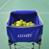 Adjustable Height Tennis Ball Box Training Device with 160 PCS Softball & Baseball - Movable Basket Storage Basin
