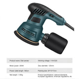 110V&220V Electric 300W Random Orbital Polisher Variable Speed Sander with Sandpaper Car Polishing hine
