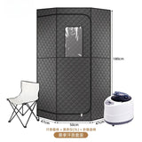 Portable Steam Tent Sauna Box with 3L Steamer, Remote Control, Folding Chair