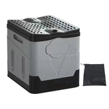 Portable Outdoor Folding Toilet - Strong Bearing Capacity, Reusable Trash Can, Self-driving Travel Supplies