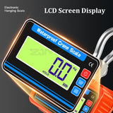 3000KG Electronic Hanging Scale Waterproof Crane Scales Remote Control Heavy Duty Alloy Steel Hook Weighing Tools 3T LCD Display