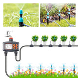 Outdoor Smart Sprinkler for Garden Hose - 2 Outlets, LCD Screen, Programmable Irrigation Timer with Automatic/Manual Modes