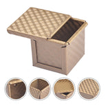 6X Square Lid Mold Bread Pullman Loaf Pan With Cover Non-Stick Mini Water Cube Toast Box