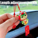 Car Decoration Chinese Rearview Traditional 2025 Year Of The Snake Hangable Pendant Creative Auto
