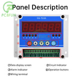 DC 12-24V 5-channel 6 Digit LED Counters Tachometer NPN Hall Proximity Switch Sensor Speed Measure Meter