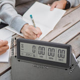 Big Digital Countdown - 999 Days Count Down Clock Timer for Graduation Lab Kitchen (Black)