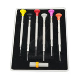 6 Pcs/Lot T Blade Watch Stainless Steel Screwdriver Watchband Movement Repair Tool Set With Extra Blades
