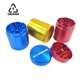 CRUSHER Aluminum Alloy Manual Tobacco Grinder 40mm 4-layer Dry Herb Spice Cutter Compact and Convenien Smoking Accessories