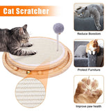 Cat Scratcher Kitten Interactive Toy Scratching Pad With Ball Track Spring Ball For Chasing Hunting