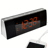 1pc Alarm Clocks Radio With Bluetooth, FM Radio, Dual Alarm With Snooze, USB Charging, Auto And Manual Dimmer, Clock For Bedside ITOMA CKS503
