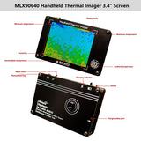 MLX90640 Digital 3.4Inch LCD Handheld Infrared Temperature Sensors Thermal Imager Detection Tool