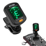 AROMA AT-01A Rotatable Clip-on Tuner LCD Display for Chromatic Acoustic Bass Ukulele Guitar Accessories