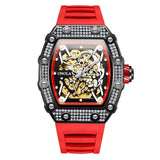ONOLA Fashion Watch for Men Milky Way Star Sapphire Dial Luxury Steel Band Male Mechanical Wrist Watches Relogio Masculino