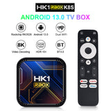 HK1 RBOX K8S Android 13.0 TV 2/4GB RAM 16/32/64GB ROM RK3528 2.4G & 5.0G 8K BT4.0 Media player Set Top Box