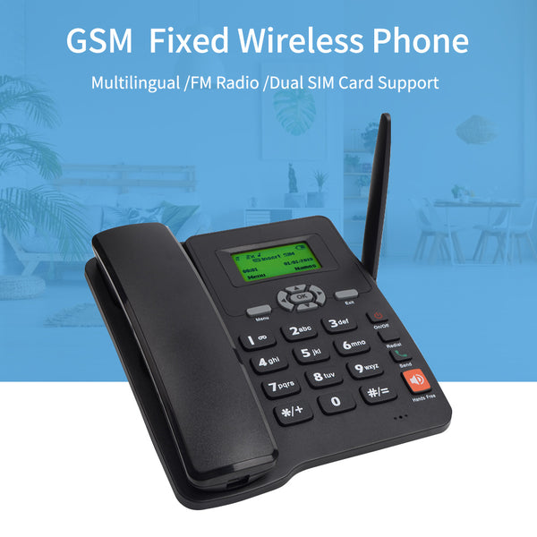 Cordless Desktop Telephone SIM Card 2G Fixed Wireless Phone with Anten ...