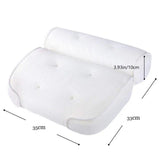 Non-Slip Cushioned Bath Tub Spa Bathtub Head Rest Pillow With Suction Cups For Neck Back Bathroom Supply