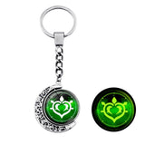 Genshin Impact Keychain Anime Vision God's Eye Key Chain 360 Degrees Rotated Moon Pendant Accessories Bag Pend