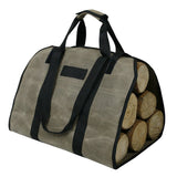 Waxed Canvas Bag Large Capacity Firewood Carrier Bag Outdoor Camping Firewood Bag Home Storage Bag Package Supplies