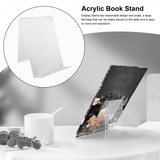 10 Pcs Book Stand,Clear Acrylic Stand, Clear Holder for Displaying Pictures,Jewelry,Watch Display Stand