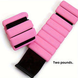 1pair Yoga Weighted Bracelets, Silicone Weighted Wrist Bands