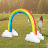 Inflatable Rainbow PVC Lawn Sprinkler Bridge - For Outdoor Fun