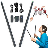 Professional Electronic Drum Set with Digital Air Virtual Drums and Drumsticks - Musical Instruments for Beginners, Kids, Adults