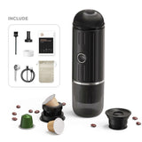 Electric Portable Coffee Maker 19 Bar 100W Wireless Heating Travel Coffee Maker Machine for Travel Camping Office Home
