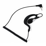 3.5mm Hook Headset for Walkie Talkie Ear Radio Earpiece Clip Single Earphone with Coiled Cable