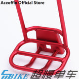 Aceofeffix folding bicycle refitted accessories aluminum alloy front shelf for Brompton pig nose rack