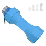 650ml Sports Silicone Multifunctional Foldable Dumbbells Outdoor Camping Cycle Water Bottle Home Fiess Equipment