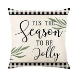 Christma Home Decor New Year 2025 Sofa Car Cushion Cover 45x45cm Christmas Pillowcase Xmas Tree Elk Snowman en Pillow Case