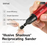 DSPIAE DIY ES-A Reciprocating Sander & Electric Grinding Pen - Plastic Sanding Paper Head for Military Model Craft Tools and Hobby