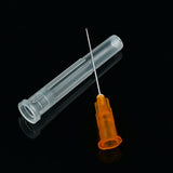 100 Pack 25Ga 5/8 Inch Injection Needle With Cap For Animal, Pet, Poultry And Industrial Dispensing Needle Accessories