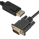 DisplayPort Display Port DP VGA Adapter Cable 1.8m to Male Converter for PC Computer Laptop HDTV Monitor Projector