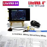 NEW 4 Inch LiteVNA 6GHz Vector Network 50KHz~6.3GHz Antenna Analyzer 4” TFT LCD Shortwave MF HF VHF 0.3.1 Version VNA