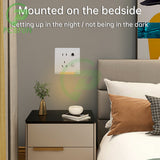 AC110V-240V human body sensing embedded or lamp 86 type five hole socket with light, hallway, bedside small night light