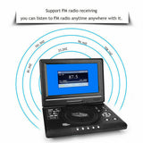 7.8 Inch 16:9 Widescreen 270° Rotatable LCD Screen Home Car TV DVD Player Portable VCD MP3 Viewer with Game Function