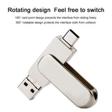 3 In 1 USB Flash Drive TYPE-C+Micro-USB+USB3.0 Mini Metal Stick U Disk Memory Card