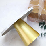 Metal Iron Cake Stand Round Pedestal Dessert Holder Cupcake Display Rack Bakeware for Birthday Wedding Party 20.5X12CM