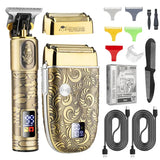 RESUXI 961/962 Oil Head Carving Trimmer Men's Vintage Bald Hair Clipper Suit Multi-function Electric Shaver Grooming Kit
