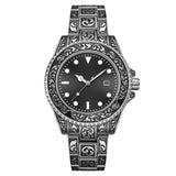 Men's Vintage Engraving Business Quartz Watch