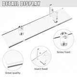 2 Pcs Acrylic Fixed Blade Collection Holder for Single Knife Wide Display Stand