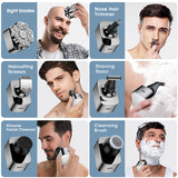 2024 NEW Resuxi LK-9188 Men's Multi Functional Full Body Wash 9D Electric Shaver