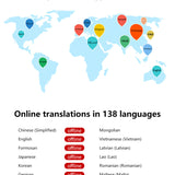 138 Language WiFi One Offe Voice Translator Arabic Accurate Translate Recording Text Oversea Travel Google Interpret 2024
