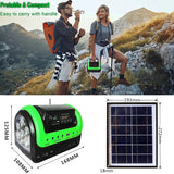 3 Bulbs Solar Panel Outdoor Lighting Kit Emergency and Mobile Phone Charger for Home Use Camping