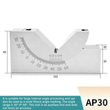 Adjustable High Precision Alloy Steel Pad Gauge Grinder Milg hine Angle Block Ruler AP30