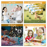 4K U-ltra H-D 56MP Portable Digital Camera 2.7-inch TFT Screen 20X Zoom Anti-shaking with 2pcs Batteries for Kids Teens Gift
