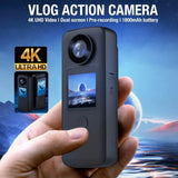 4K WiFi Anti-shake Action Dual 30m Waterproof Touch Screen Sport Camera for Travel Video Recorder Diving Bodycam