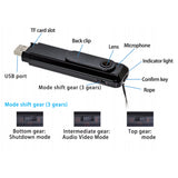 1080P Camera Clip-on Mini Camcorder Video Audio Recorder USB Pocket Cam Built-in Lithium Battery One Key Fast Record